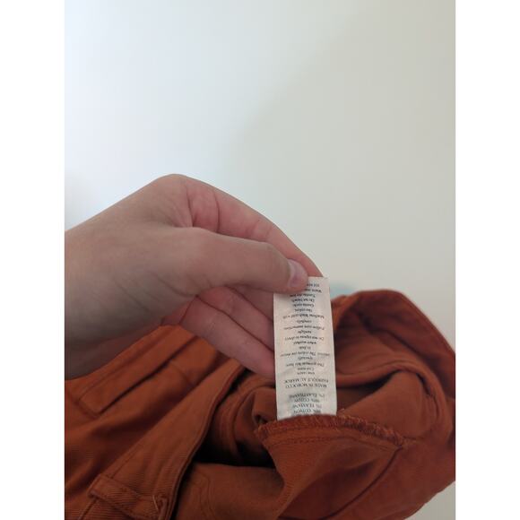 Faherty Uma High Waisted Cropped Pants in Ginger Spice Size 29 - Picture 13 of 16